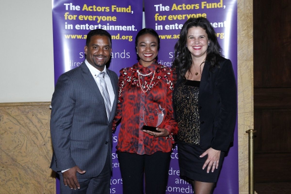 LOS ANGELES - DEC 3: Alfonso Ribeiro, Tatyana Ali, Kathleen Cahill at the The Actors Fundï¿½s Looking Ahead Awards at the Taglyan Complex on December 3, 2014 in Los Angeles, California at 