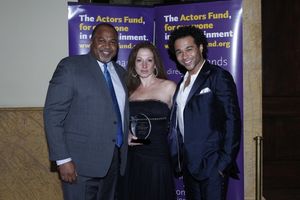 LOS ANGELES - DEC 3: David Reivers, Martha Callari, Corbin Bleu at the The Actors Fund�s Looking Ahead Awards at the Taglyan Complex on December 3, 2014 in Los Angeles, California @ BroadwayWorld LOS ANGELES - DEC 3: David Reivers, Martha Callari, Corbin Bleu at the The Actors Fun Photo