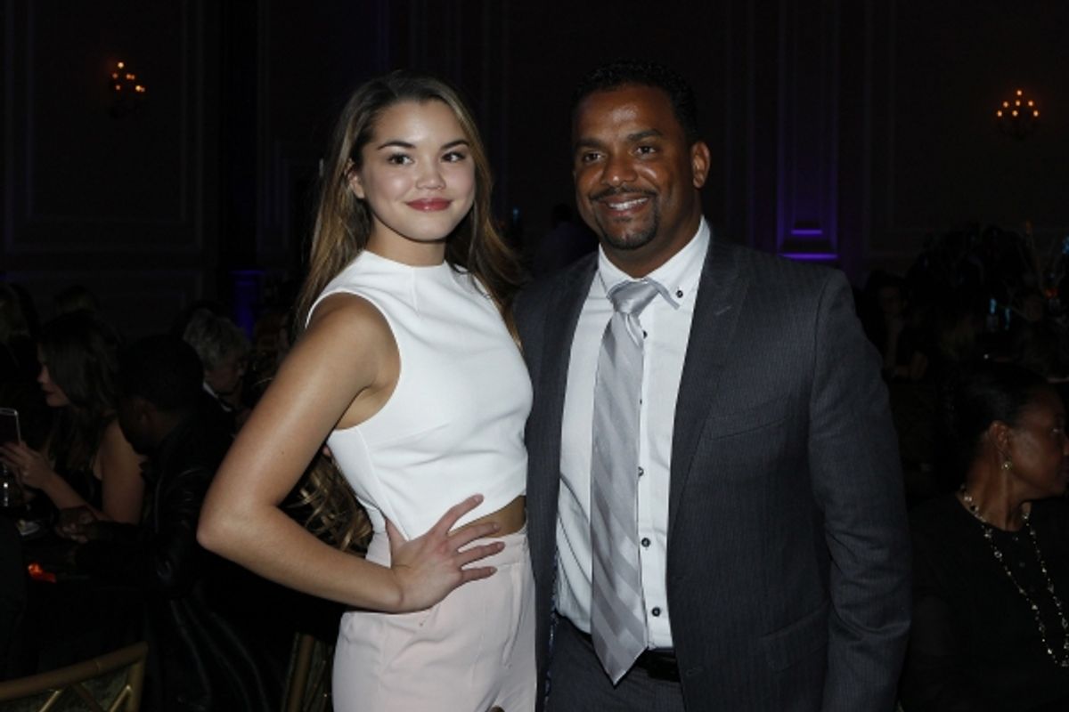 LOS ANGELES - DEC 3: Paris Berelc, Alfonso Ribeiro at the The Actors Fundï¿½s Looking Ahead Awards at the Taglyan Complex on December 3, 2014 in Los Angeles, California at 