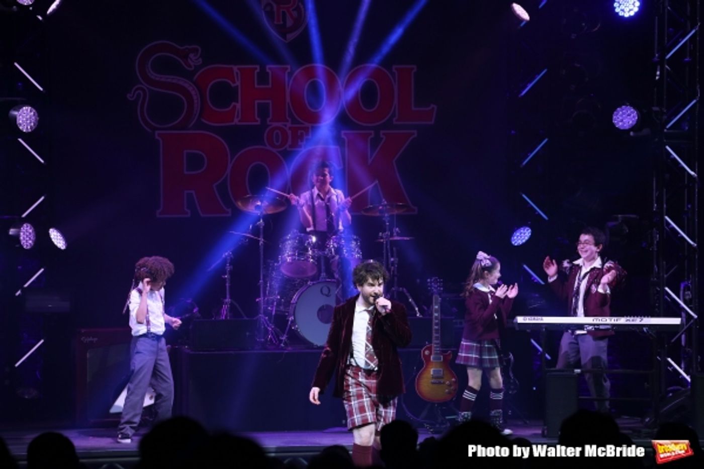 Photo Coverage: The Hardcore Cast of SCHOOL OF ROCK Takes Opening Night Bows!  Image