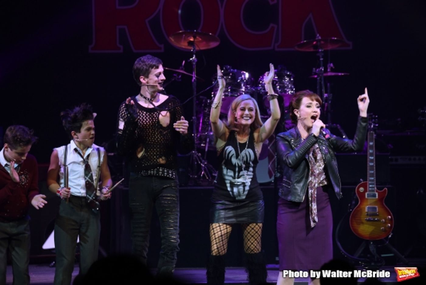 Photo Coverage: The Hardcore Cast of SCHOOL OF ROCK Takes Opening Night Bows!  Image