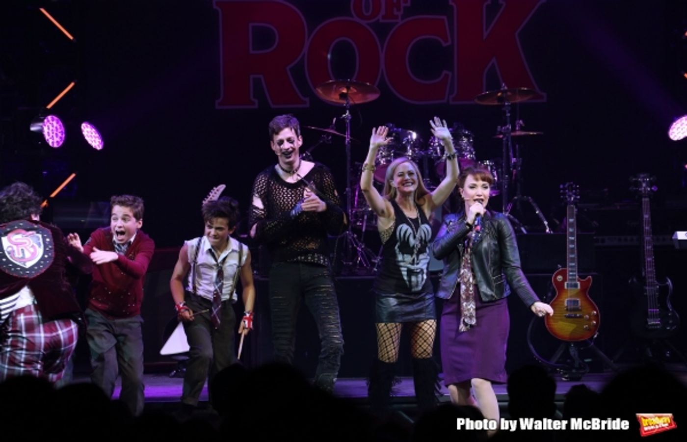 Photo Coverage: The Hardcore Cast of SCHOOL OF ROCK Takes Opening Night Bows!  Image