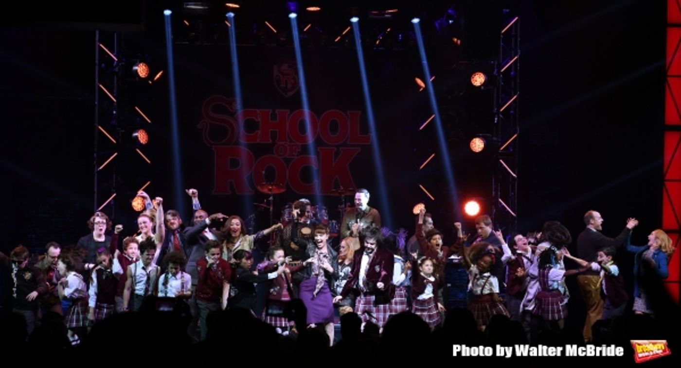 Photo Coverage: The Hardcore Cast of SCHOOL OF ROCK Takes Opening Night Bows!  Image