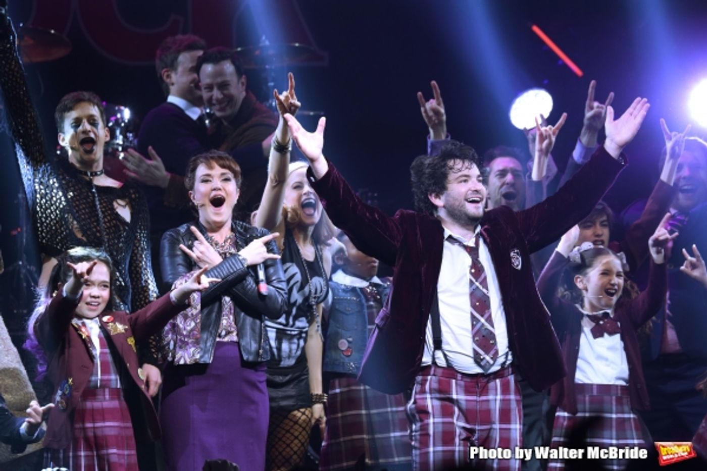 Photo Coverage: The Hardcore Cast of SCHOOL OF ROCK Takes Opening Night Bows!  Image