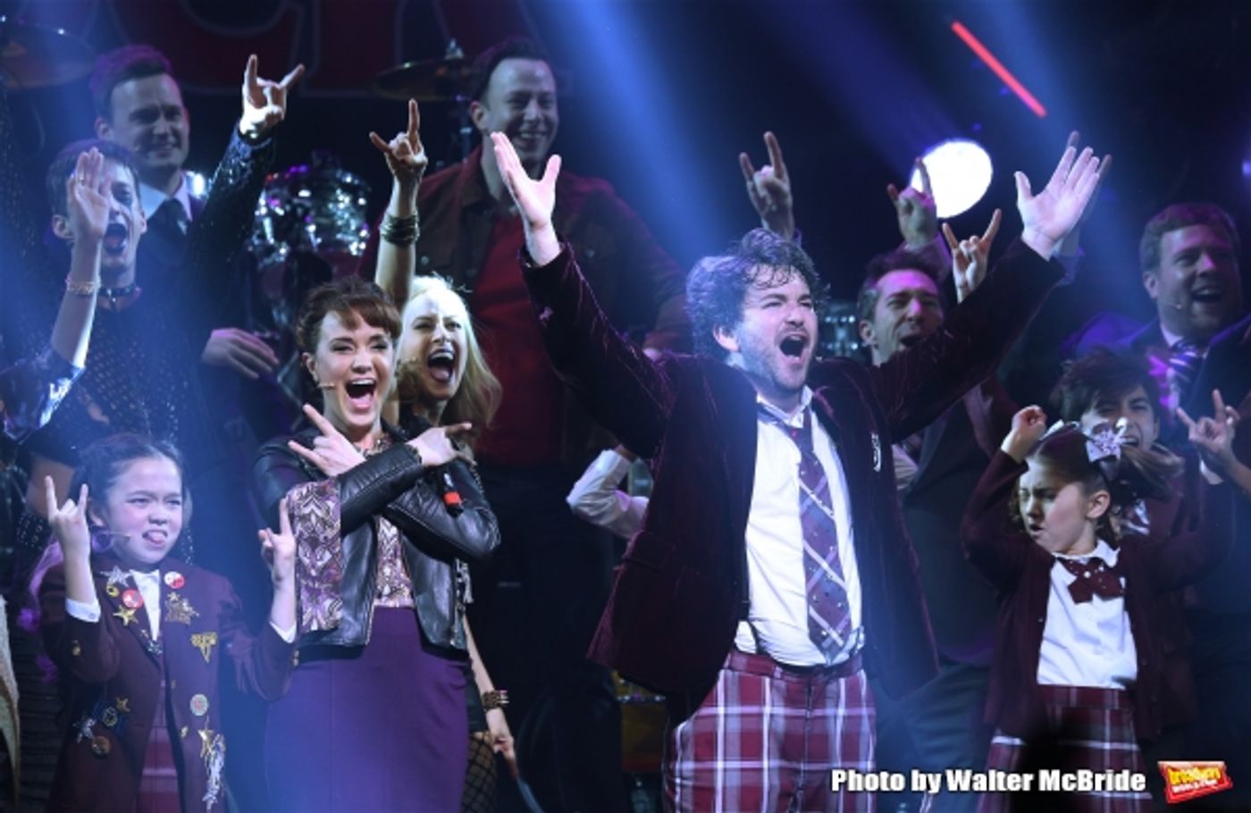 Photo Coverage: The Hardcore Cast of SCHOOL OF ROCK Takes Opening Night Bows!  Image