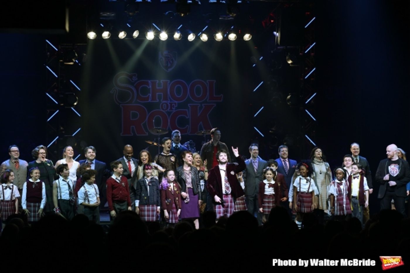 Photo Coverage: The Hardcore Cast of SCHOOL OF ROCK Takes Opening Night Bows!  Image