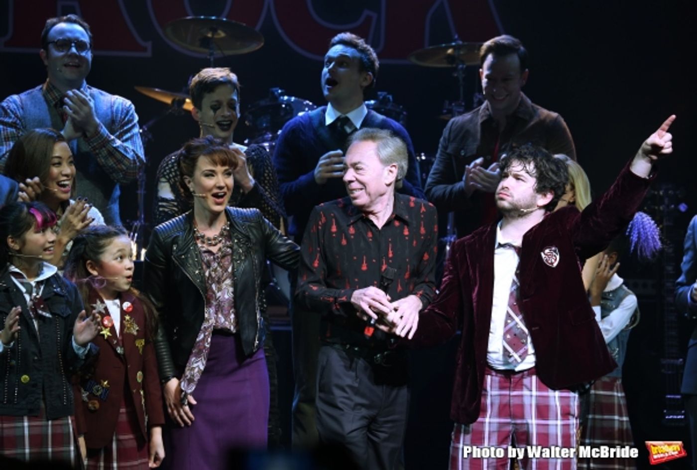 Photo Coverage: The Hardcore Cast of SCHOOL OF ROCK Takes Opening Night Bows!  Image