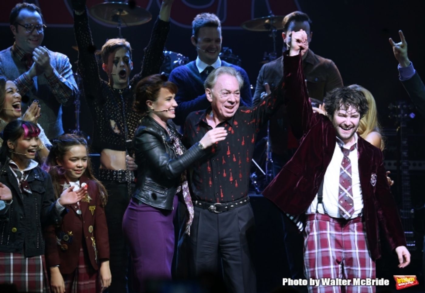 Photo Coverage: The Hardcore Cast of SCHOOL OF ROCK Takes Opening Night Bows!  Image