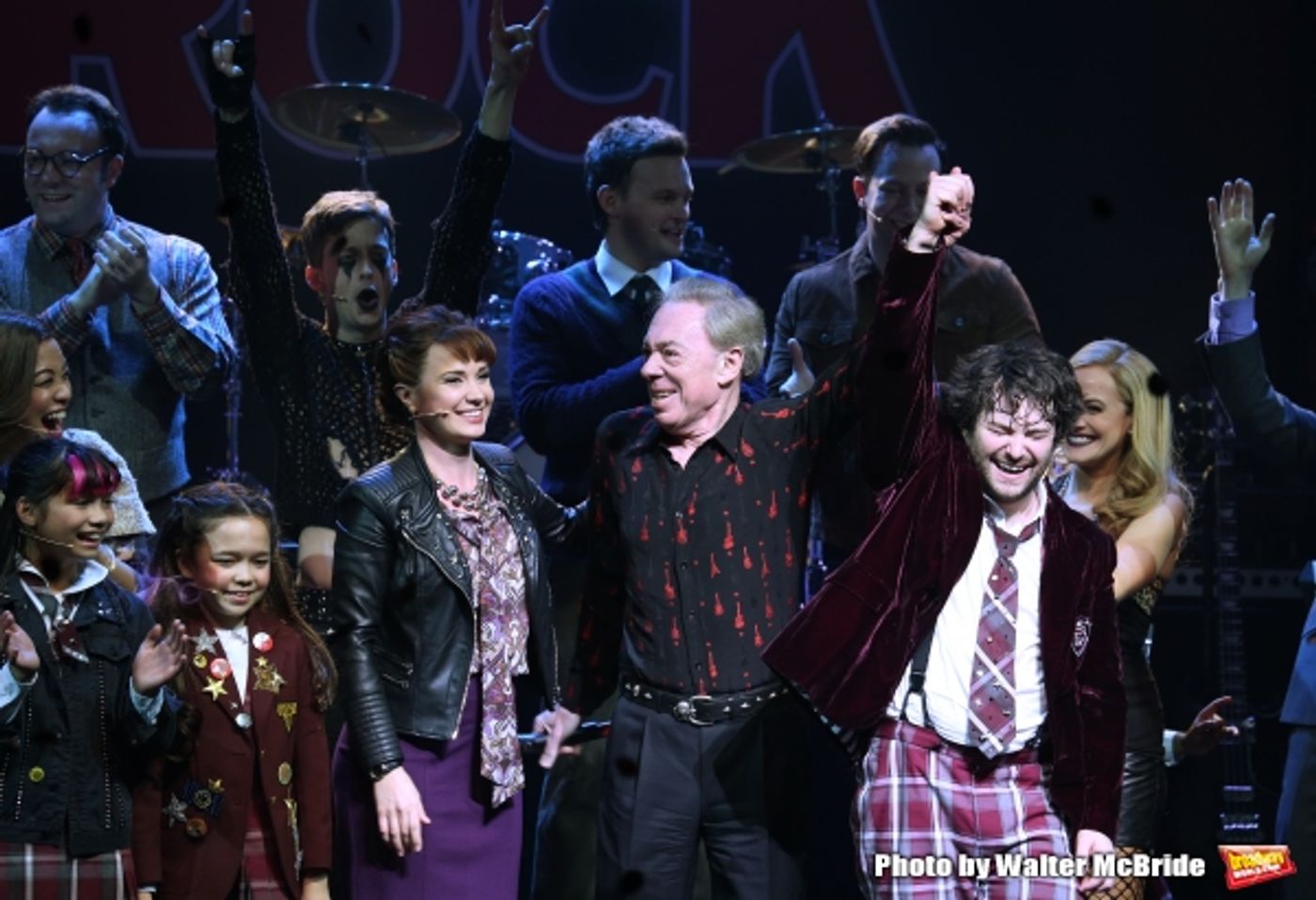 Photo Coverage: The Hardcore Cast of SCHOOL OF ROCK Takes Opening Night Bows!  Image