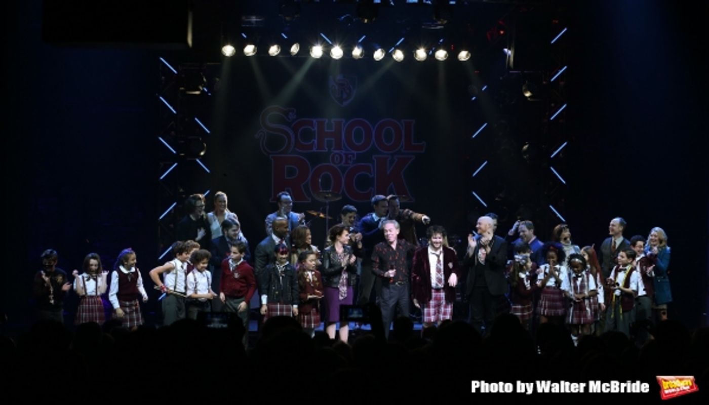 Photo Coverage: The Hardcore Cast of SCHOOL OF ROCK Takes Opening Night Bows!  Image