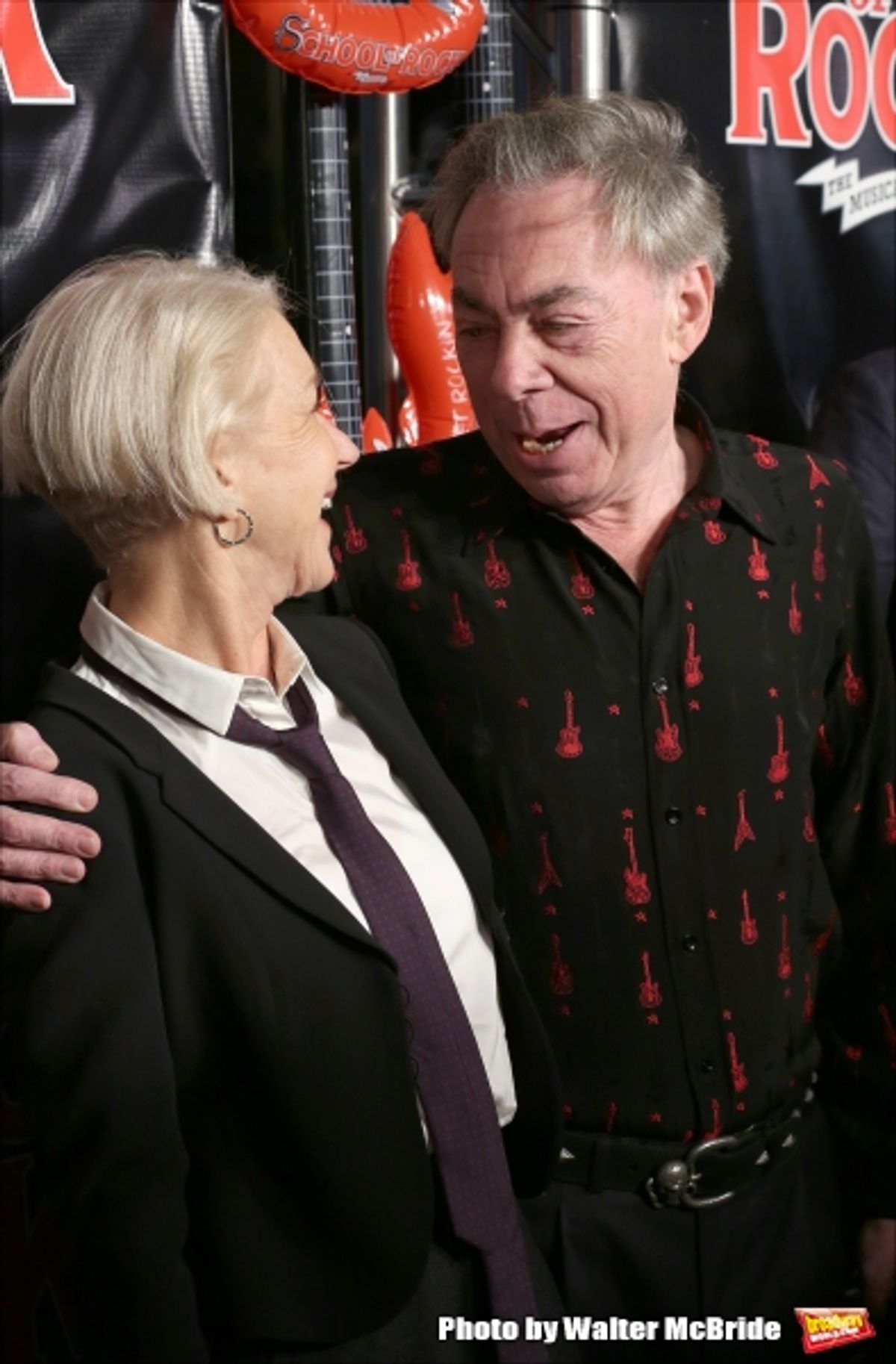 Helen Mirren and Andrew Lloyd Webber at 