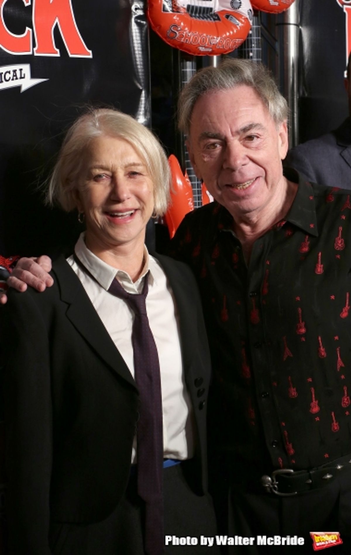 Helen Mirren and Andrew Lloyd Webber  at 