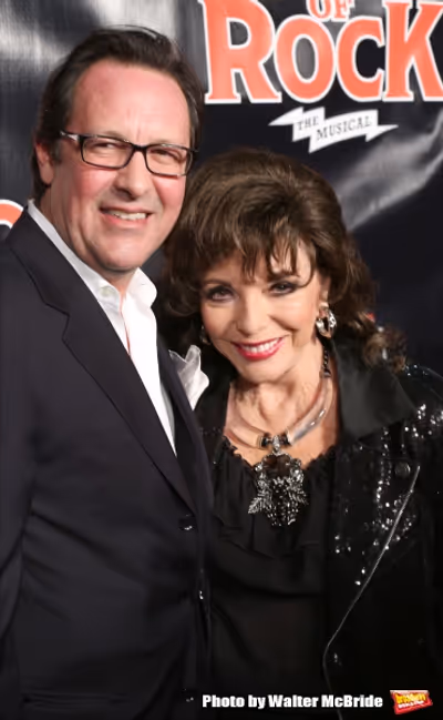 Percy Gibson and Joan Collins Photo