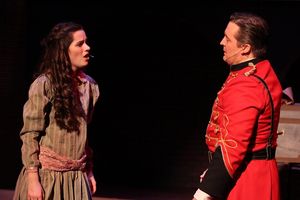 Emerson Steele as Sara and Bryant Smith as Captain Crewe @ BroadwayWorld Emerson Steele as Sara and Bryant Smith as Captain Crewe Photo