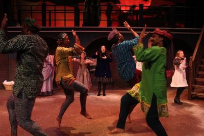 Emerson Steele as Sara and the ensemble Photo