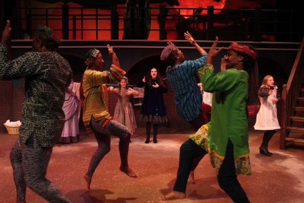 Emerson Steele as Sara and the ensemble Photo