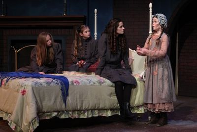 Olivia Windley as Ermengarde, Allison Gann as Lottie, Emerson Steele as Sara and Bren Photo