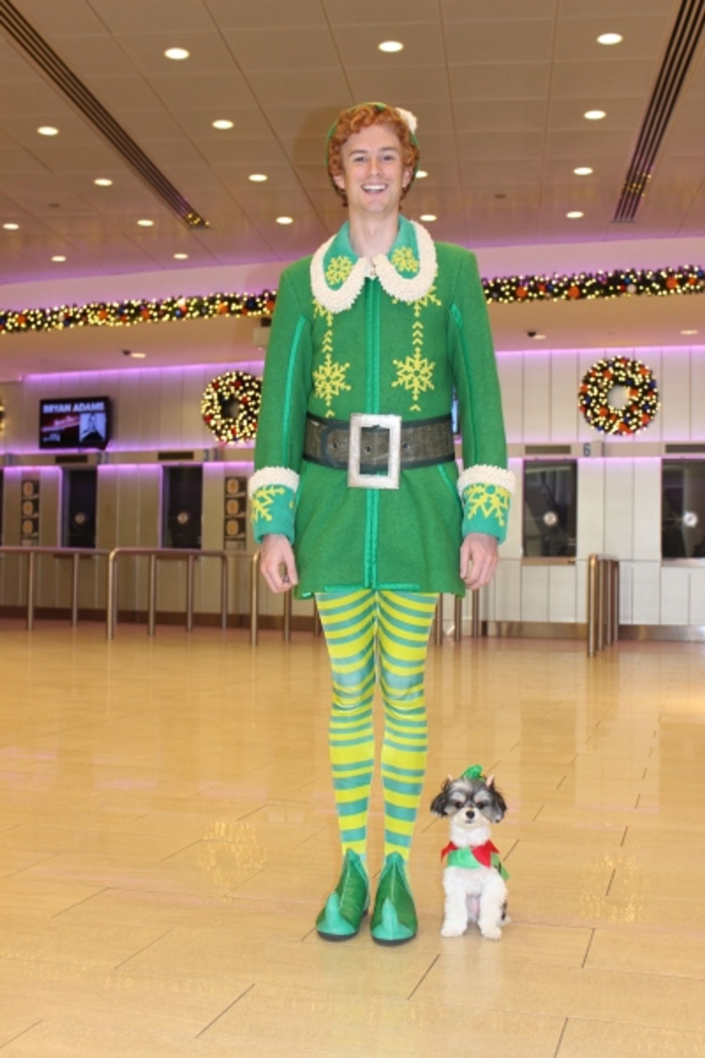 Photo Flash: Tinkerbelle the Dog Celebrates Buddy the Elf's Arrival to Madison Square Garden Photo Flash: Tinkerbelle the Dog Celebrates Buddy the Elf's Arrival to Madison Square Garden Image