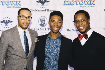 Nicholas Ryan, Galen J. Williams, Rod Harrelson, from the cast of MOTOWN THE MUSICAL Photo