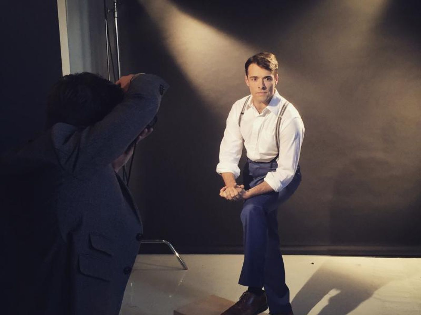 Photo Flash: Corey Cott & Laura Osnes Get Photo-Ready for THE BANDSTAND!  Image