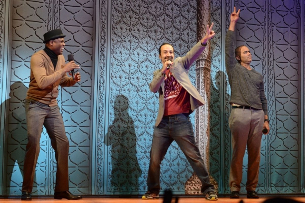 The company of KINKY BOOTS took honors for best onstage presentation for a freestyle rap led by the show''s newest star, Wayne Brady, and surprise guest rappers HAMILTON''s Lin-Manuel Miranda and Christopher Jackson at 