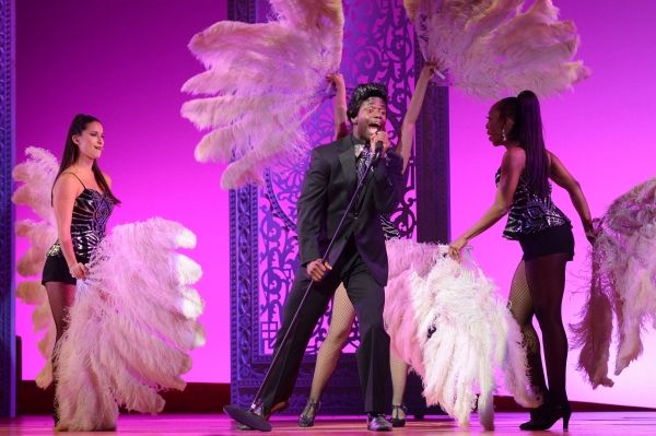 The cast of CHICAGO turned lawyer Billy Flynn''s signature number, ''All I Care About Photo