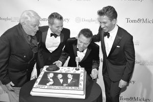 Rex Reed, Tom Postilio, Michael Feinstein and Mickey Conlon Photo