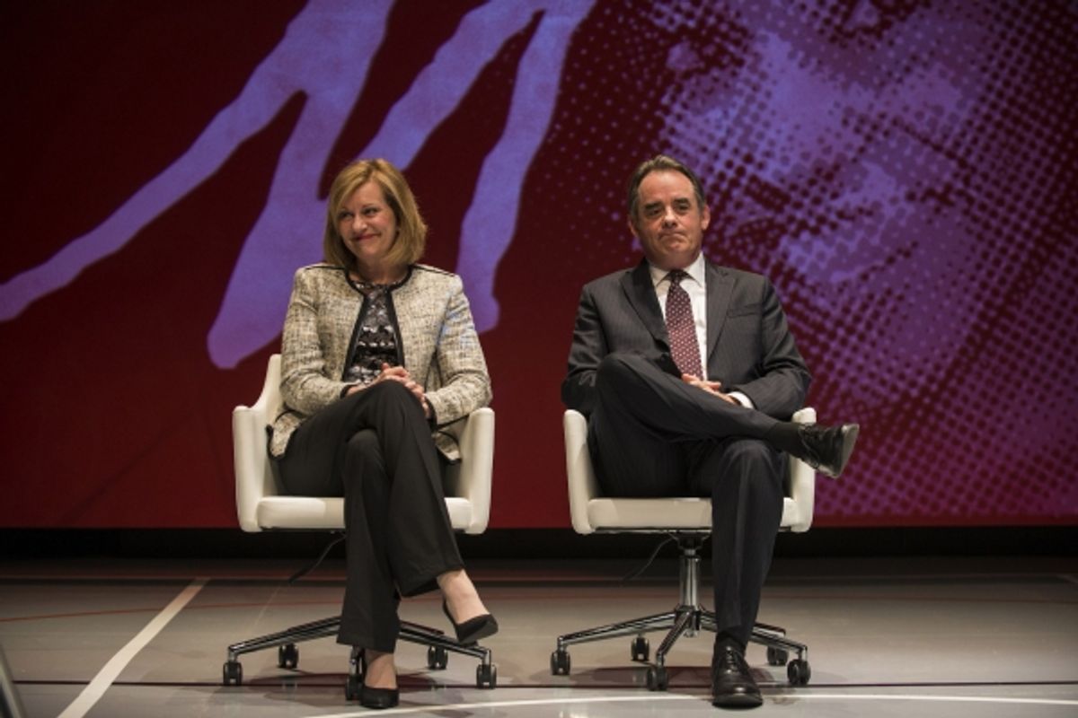 Mary Beth Fisher, Tom Irwin at 