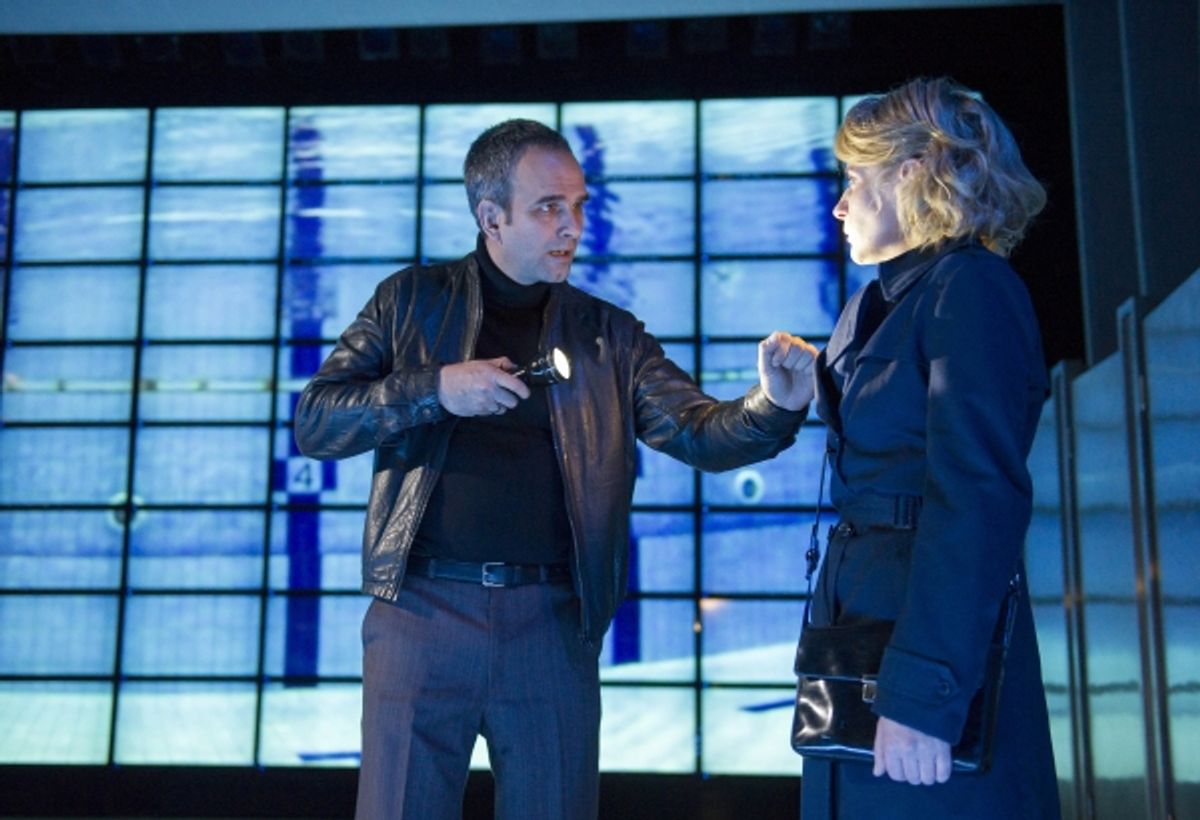 Gerald Kyd (Ridley) and Lisa Dillon (Hapgood) at 
