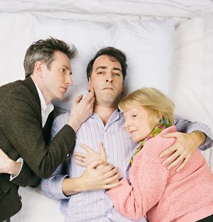 Daniel Weyman, Alistair McGowan, Maggie Ollerenshaw Photo