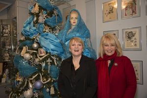 Alison Arngrim and Ilene Graff visit the Blondes room at The Hollywood Museum Photo