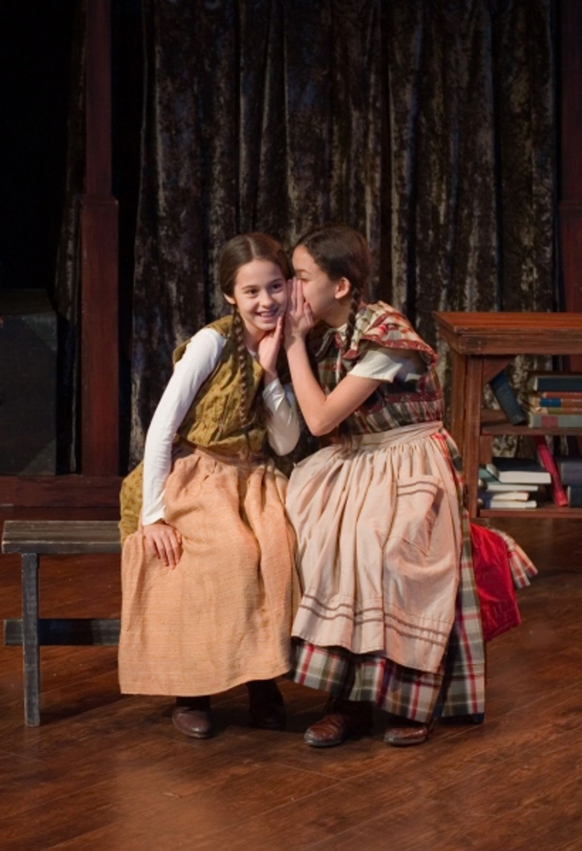 Sophia Scarpa & Skya Theobald in as Beth and Belinda Cratchit. at 