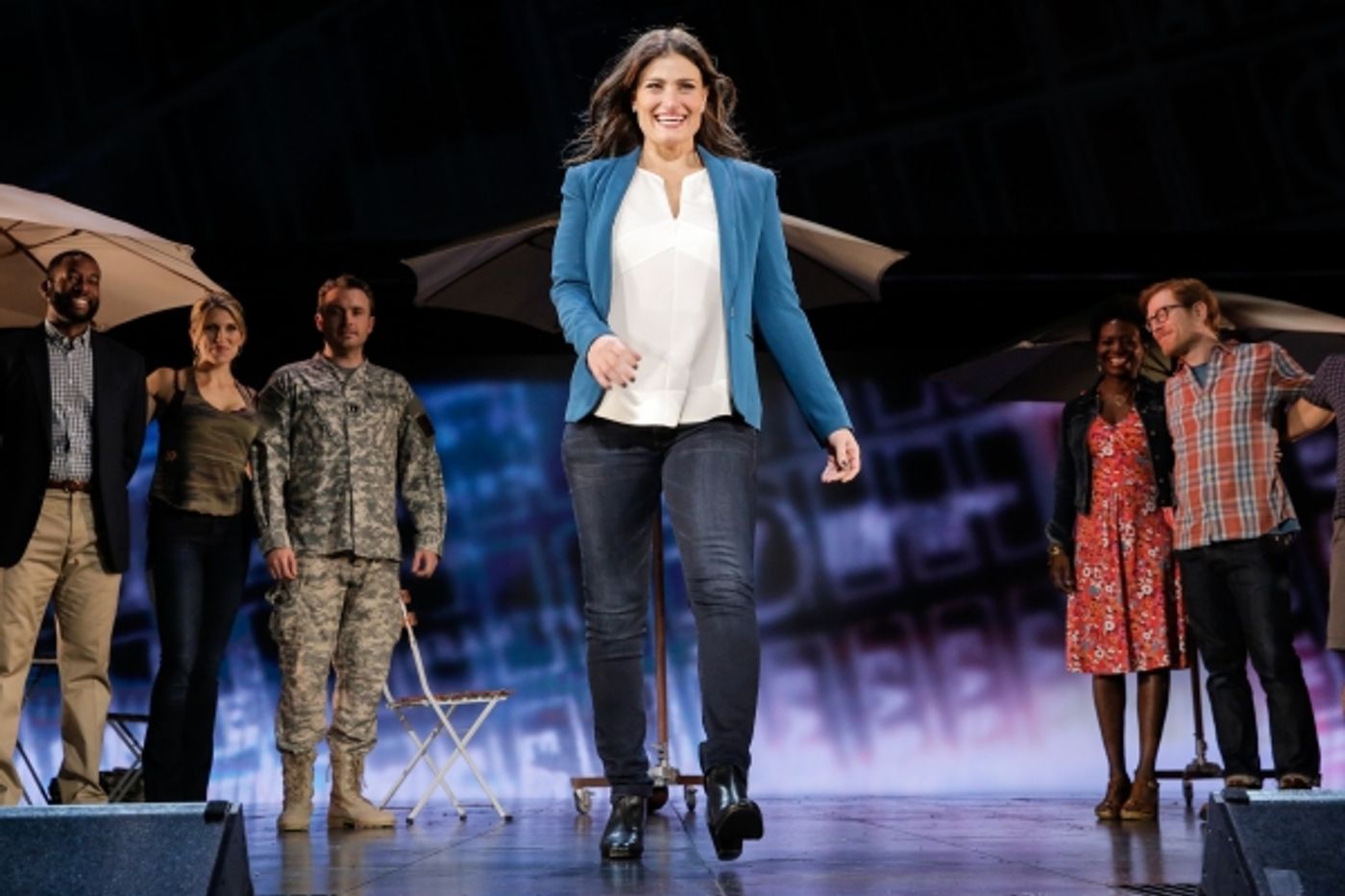 Photo Flash: Always Starting Over! IF/THEN's Idina Menzel, Anthony Rapp, LaChanze & James Snyder Take Opening Bows in Los Angeles  Image