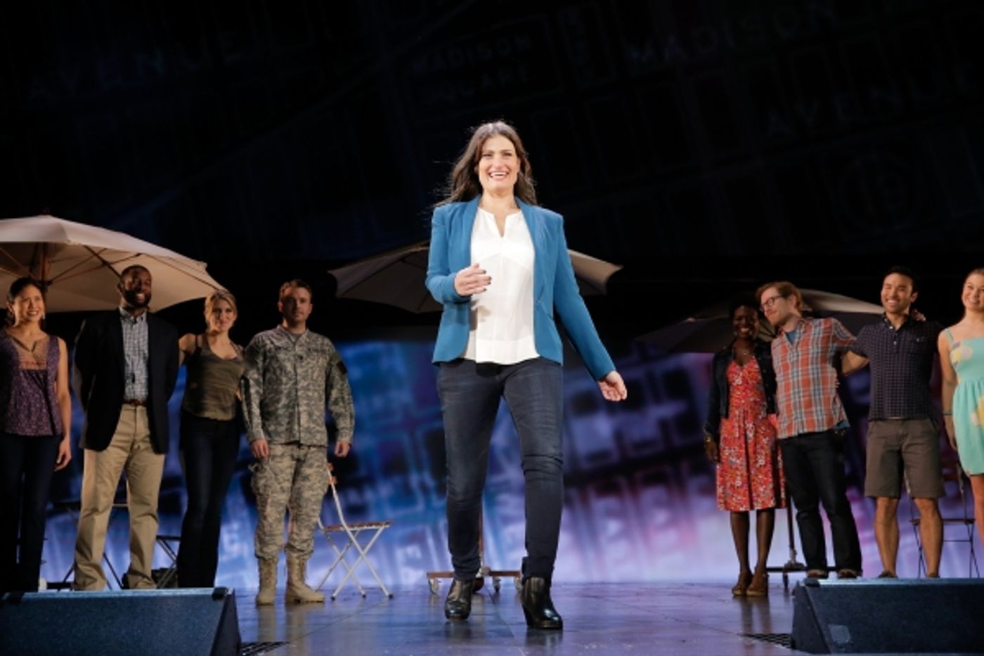 Photo Flash: Always Starting Over! IF/THEN's Idina Menzel, Anthony Rapp, LaChanze & James Snyder Take Opening Bows in Los Angeles  Image