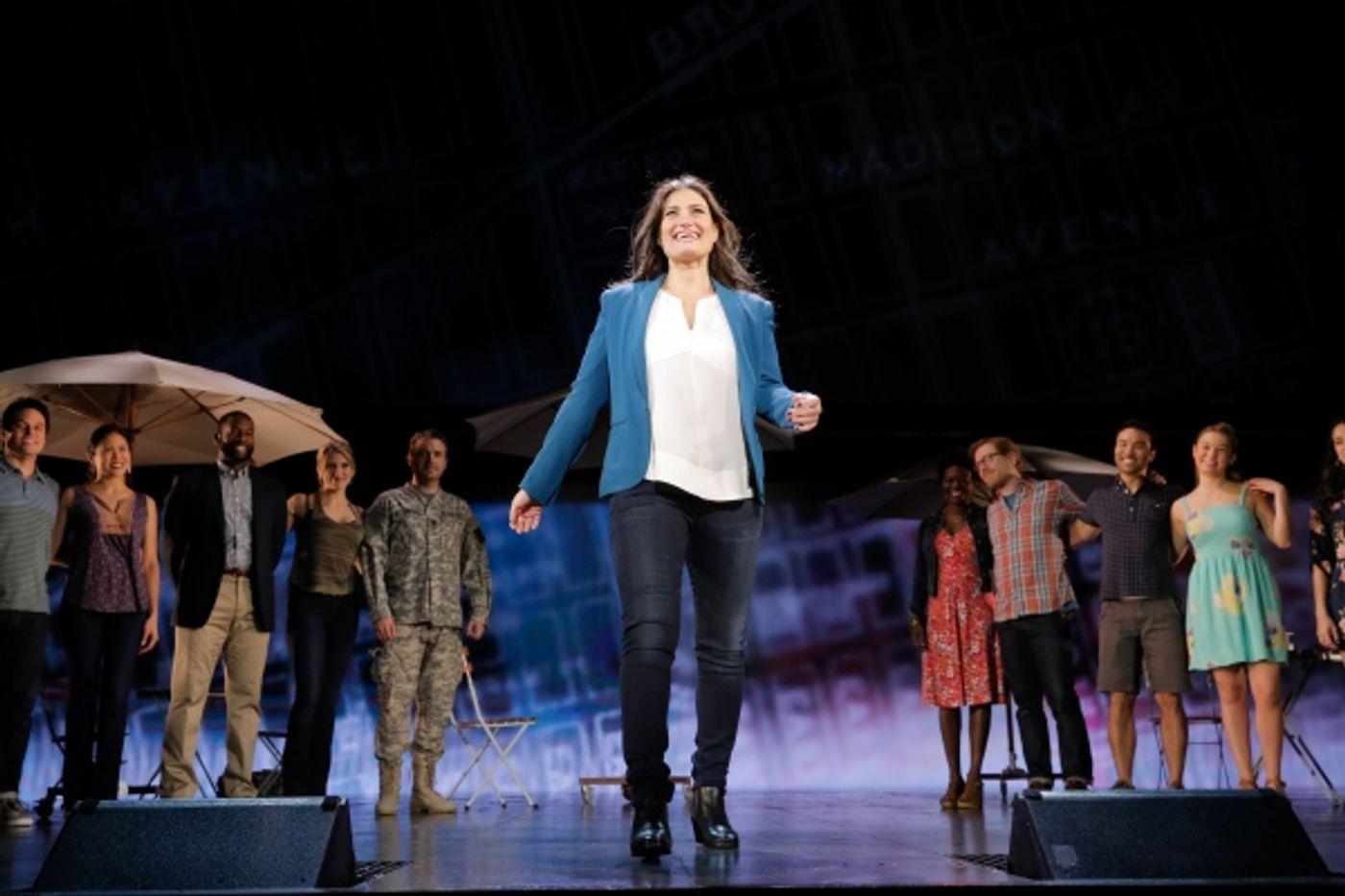 Photo Flash: Always Starting Over! IF/THEN's Idina Menzel, Anthony Rapp, LaChanze & James Snyder Take Opening Bows in Los Angeles  Image