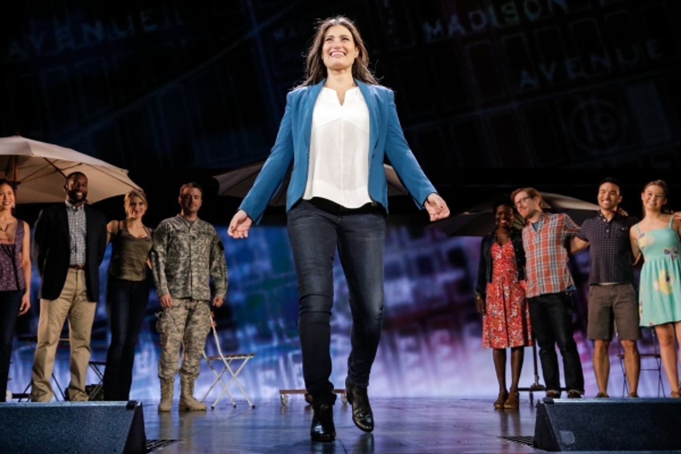 Photo Flash: Always Starting Over! IF/THEN's Idina Menzel, Anthony Rapp, LaChanze & James Snyder Take Opening Bows in Los Angeles  Image