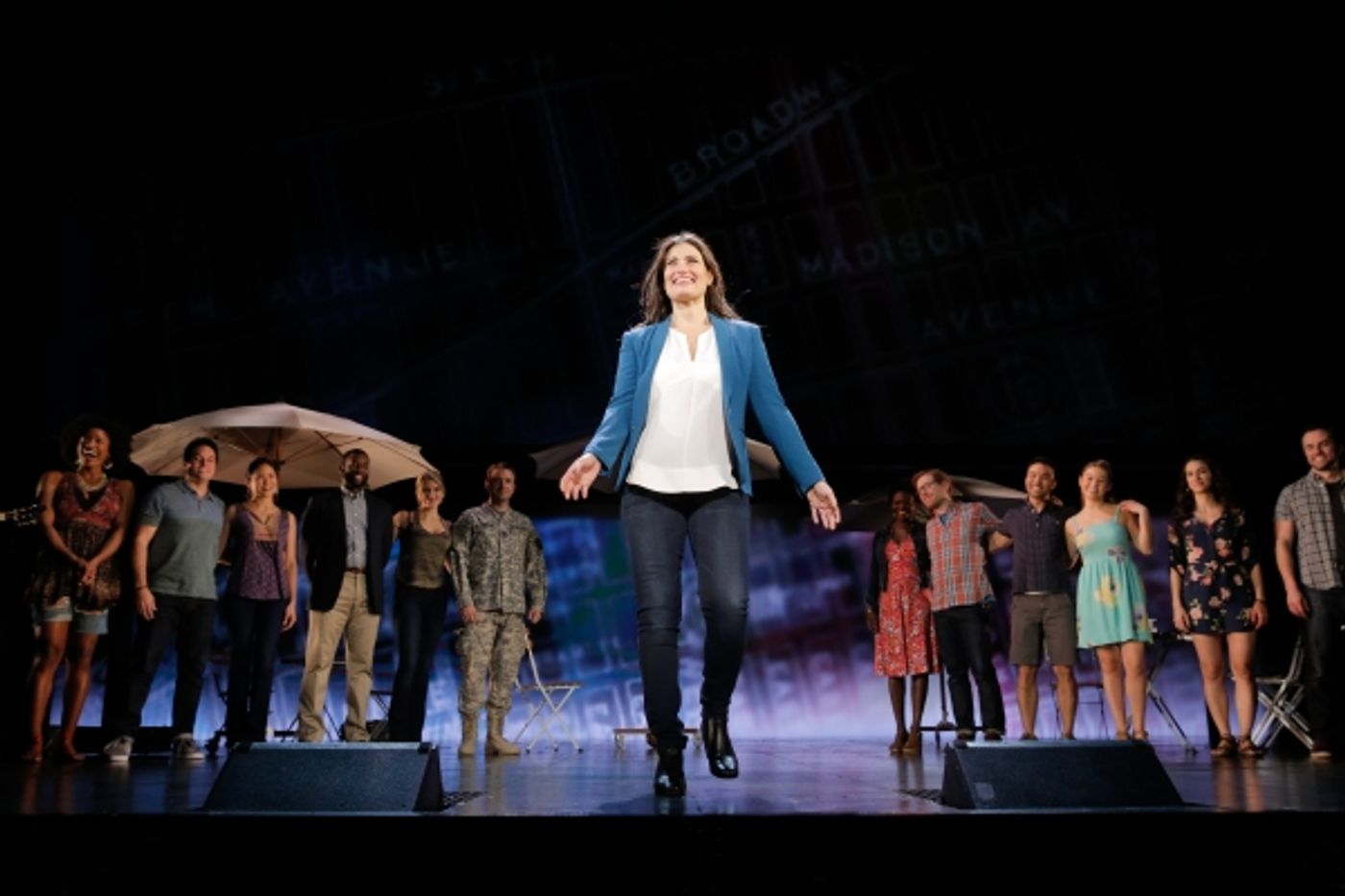 Photo Flash: Always Starting Over! IF/THEN's Idina Menzel, Anthony Rapp, LaChanze & James Snyder Take Opening Bows in Los Angeles  Image