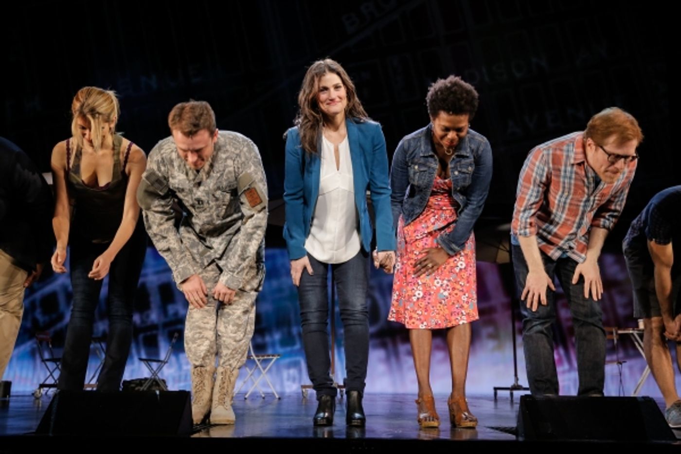 Photo Flash: Always Starting Over! IF/THEN's Idina Menzel, Anthony Rapp, LaChanze & James Snyder Take Opening Bows in Los Angeles  Image