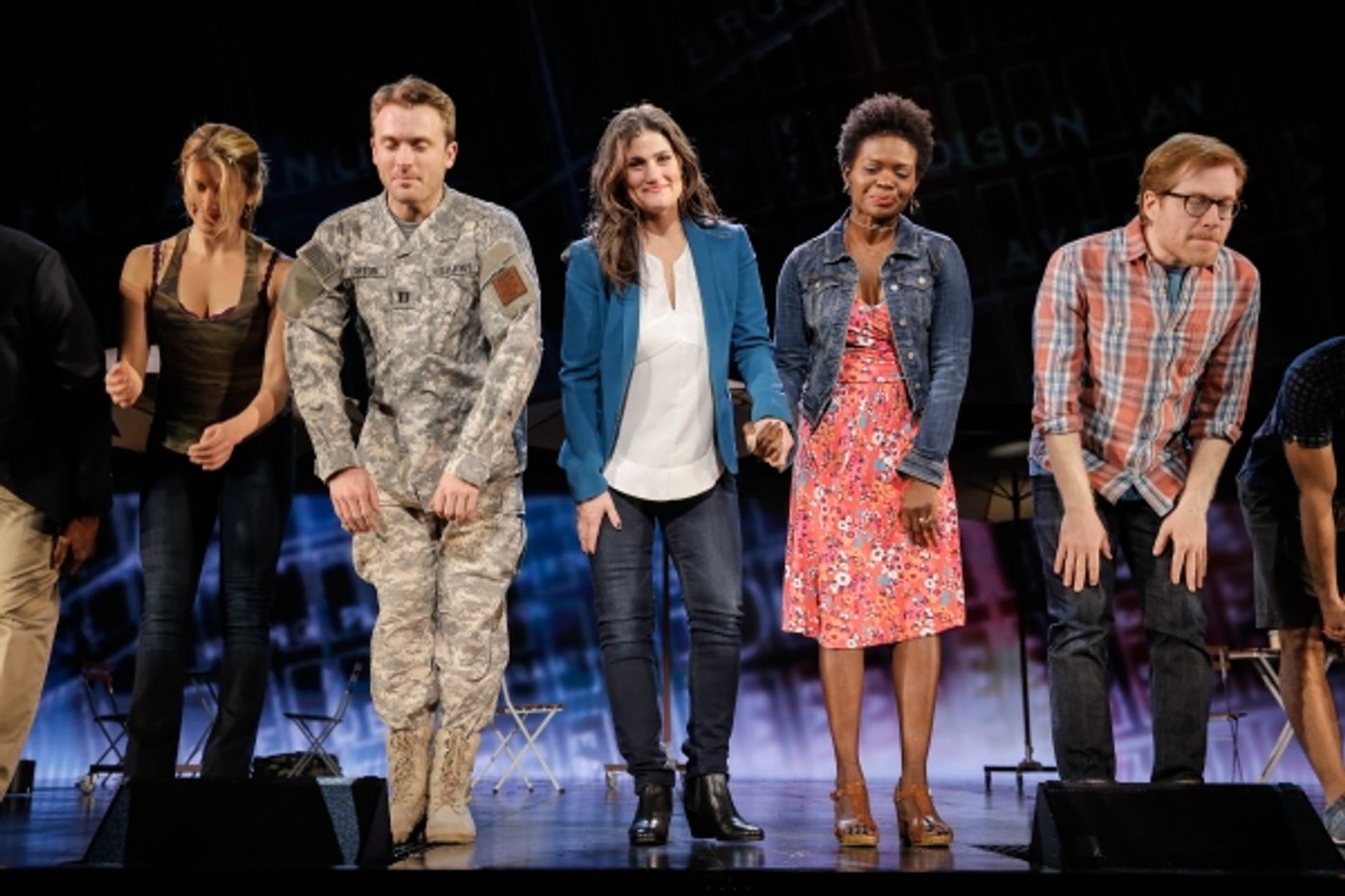 Photo Flash: Always Starting Over! IF/THEN's Idina Menzel, Anthony Rapp, LaChanze & James Snyder Take Opening Bows in Los Angeles  Image