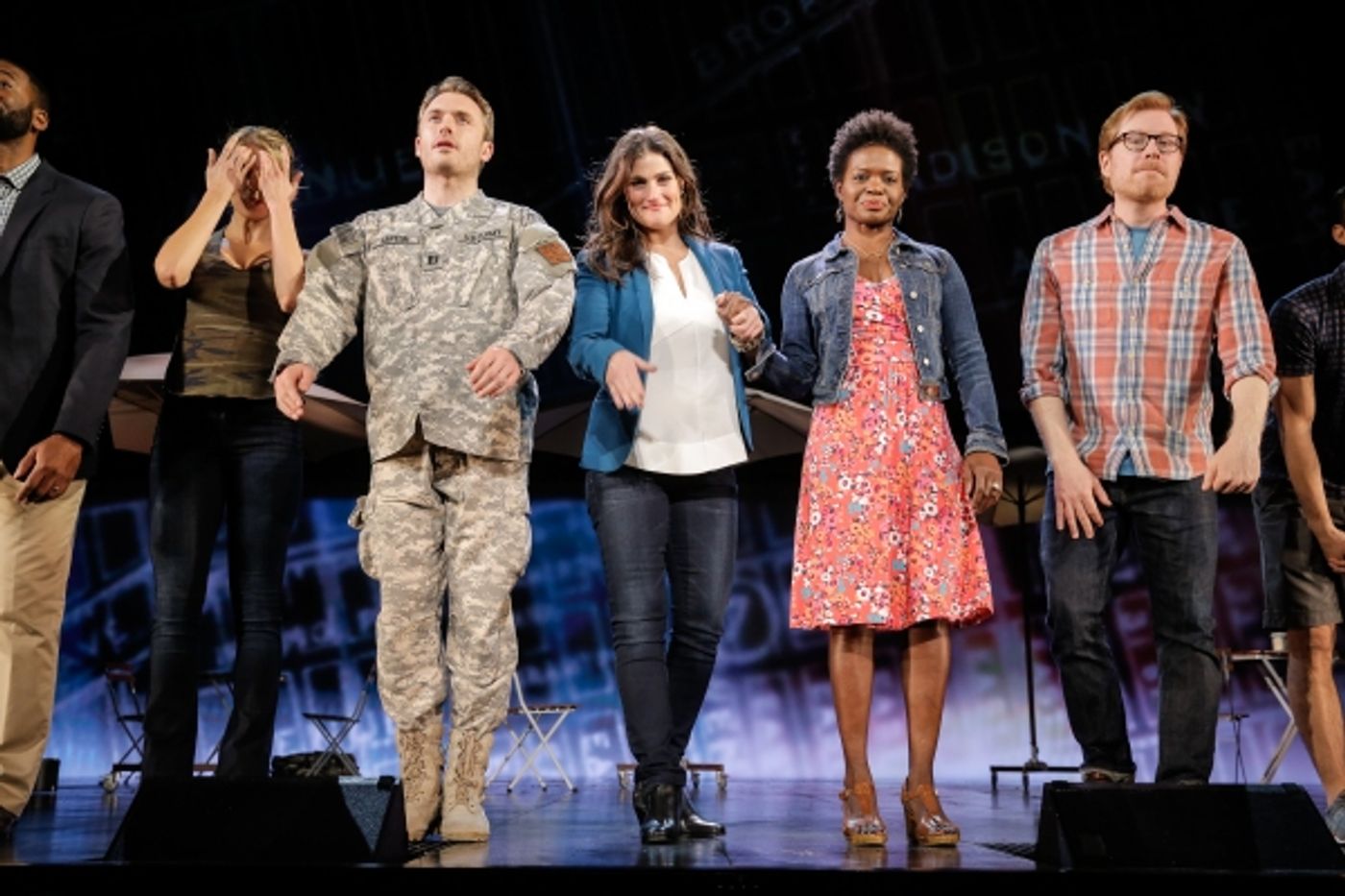 Photo Flash: Always Starting Over! IF/THEN's Idina Menzel, Anthony Rapp, LaChanze & James Snyder Take Opening Bows in Los Angeles  Image