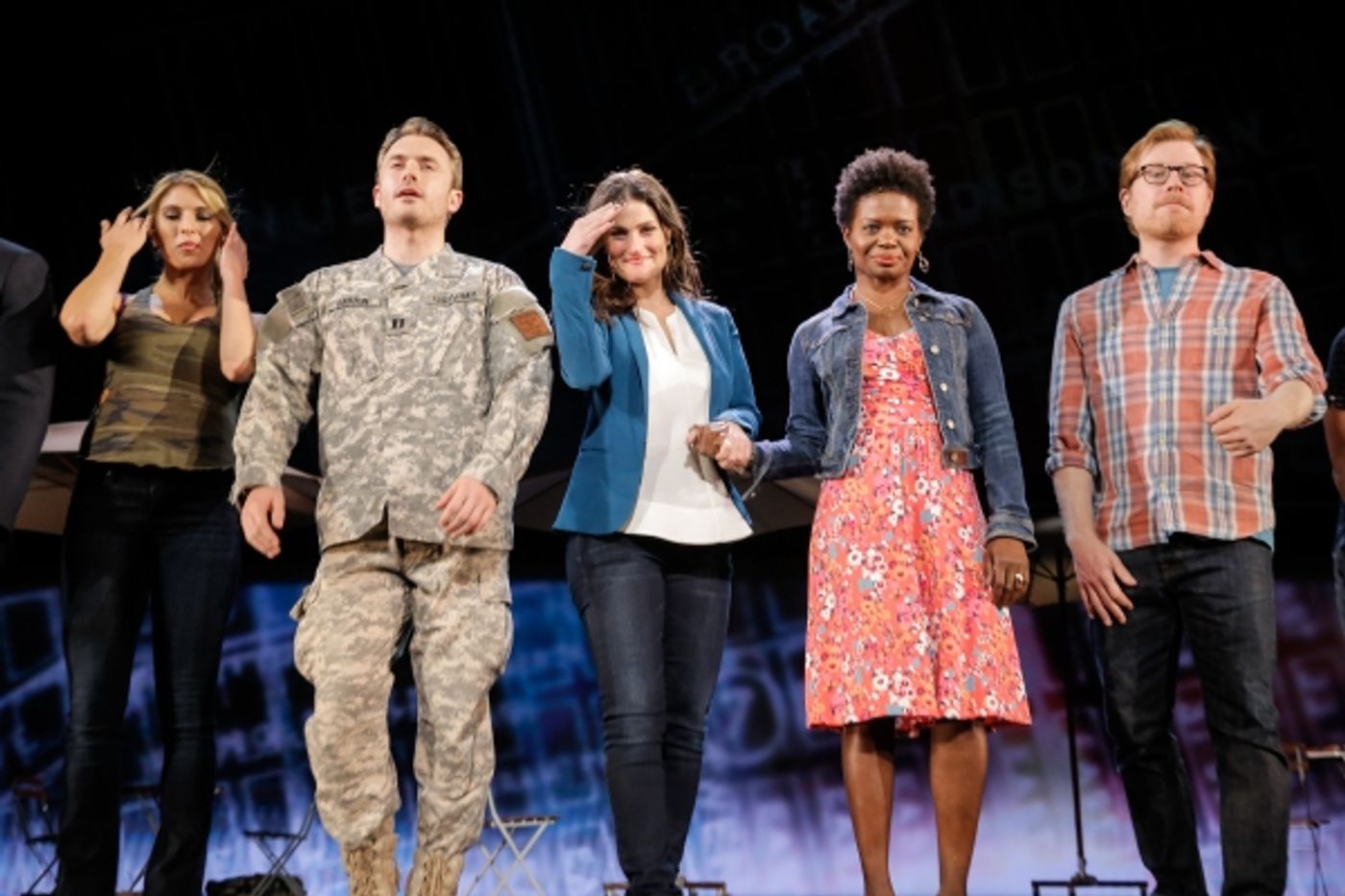 Photo Flash: Always Starting Over! IF/THEN's Idina Menzel, Anthony Rapp, LaChanze & James Snyder Take Opening Bows in Los Angeles  Image