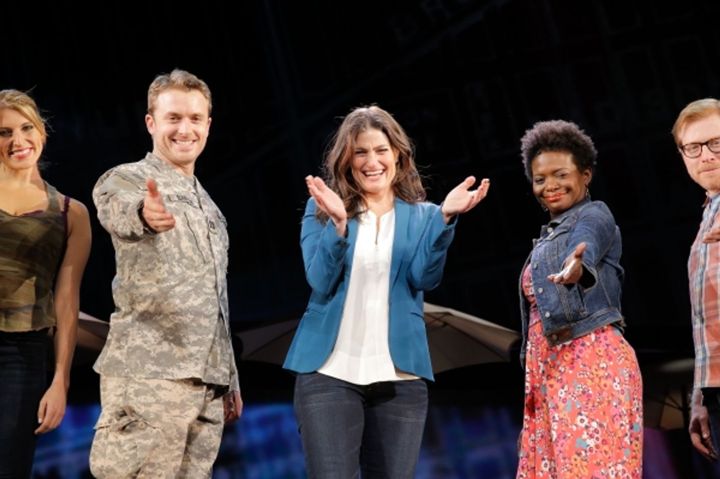 Photo Flash: Always Starting Over! IF/THEN's Idina Menzel, Anthony Rapp, LaChanze & James Snyder Take Opening Bows in Los Angeles  Image