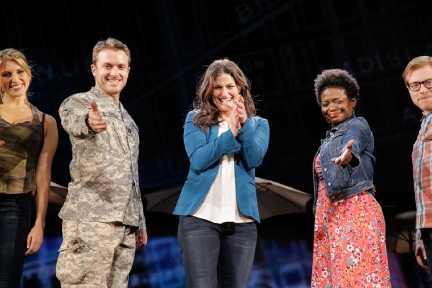 Photo Flash: Always Starting Over! IF/THEN's Idina Menzel, Anthony Rapp, LaChanze & James Snyder Take Opening Bows in Los Angeles  Image