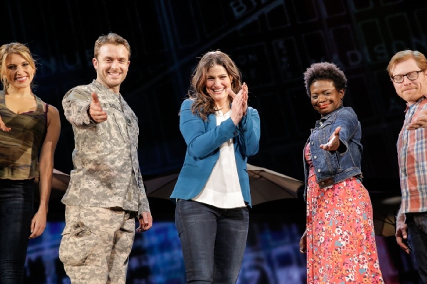 Photo Flash: Always Starting Over! IF/THEN's Idina Menzel, Anthony Rapp, LaChanze & James Snyder Take Opening Bows in Los Angeles  Image
