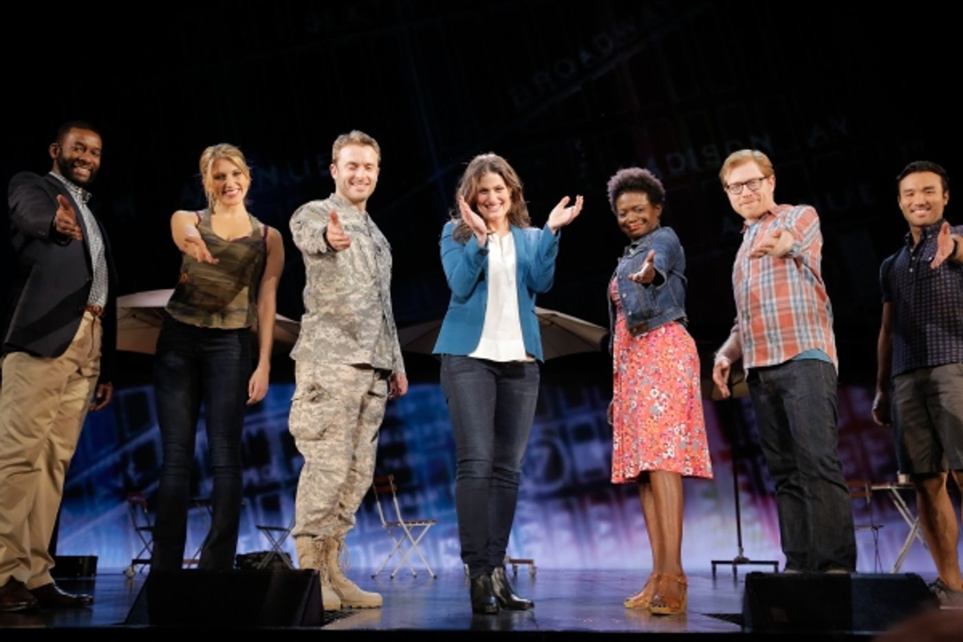 Photo Flash: Always Starting Over! IF/THEN's Idina Menzel, Anthony Rapp, LaChanze & James Snyder Take Opening Bows in Los Angeles  Image