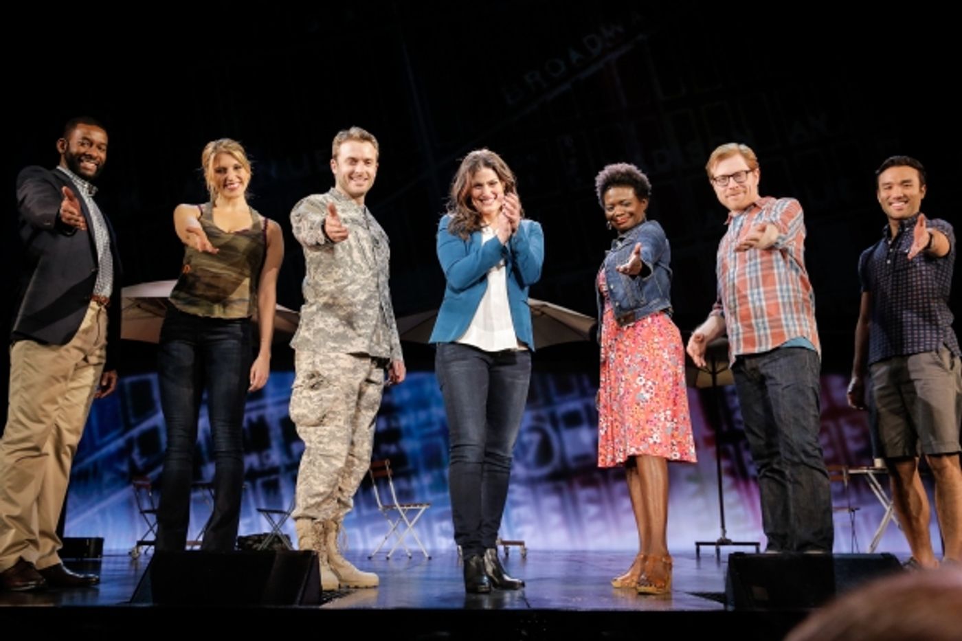 Photo Flash: Always Starting Over! IF/THEN's Idina Menzel, Anthony Rapp, LaChanze & James Snyder Take Opening Bows in Los Angeles  Image