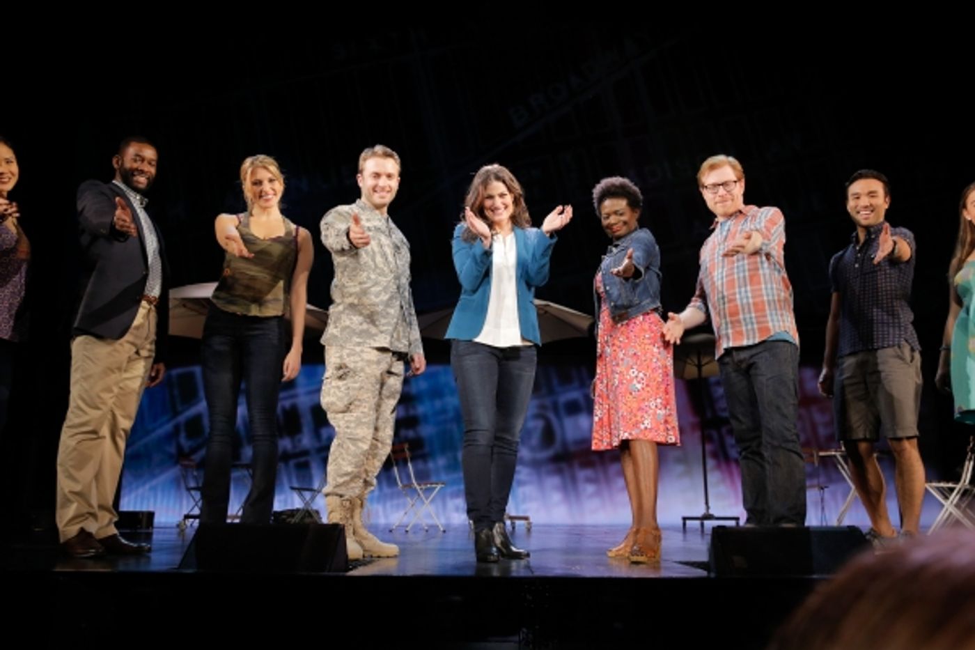 Photo Flash: Always Starting Over! IF/THEN's Idina Menzel, Anthony Rapp, LaChanze & James Snyder Take Opening Bows in Los Angeles  Image