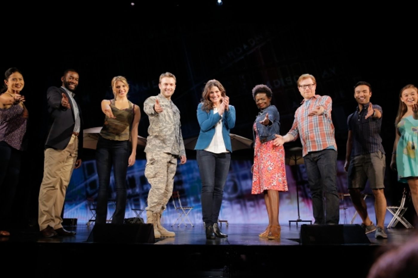 Photo Flash: Always Starting Over! IF/THEN's Idina Menzel, Anthony Rapp, LaChanze & James Snyder Take Opening Bows in Los Angeles  Image