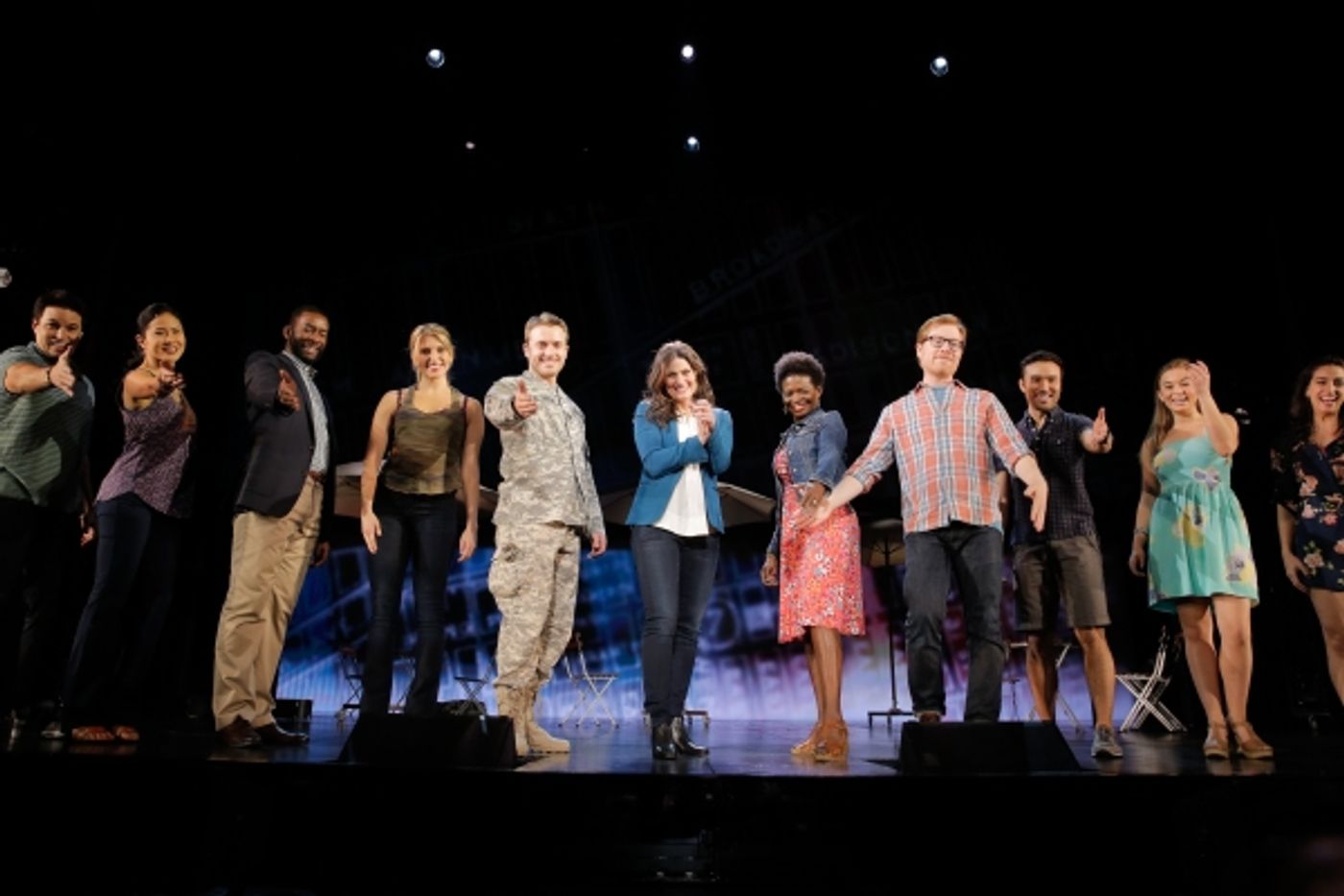 Photo Flash: Always Starting Over! IF/THEN's Idina Menzel, Anthony Rapp, LaChanze & James Snyder Take Opening Bows in Los Angeles  Image
