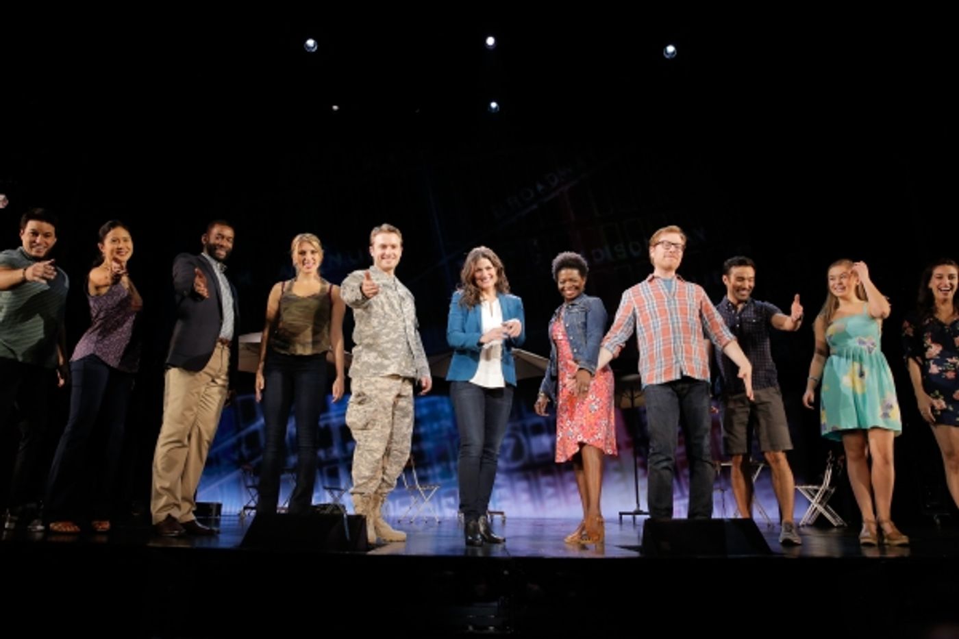 Photo Flash: Always Starting Over! IF/THEN's Idina Menzel, Anthony Rapp, LaChanze & James Snyder Take Opening Bows in Los Angeles  Image